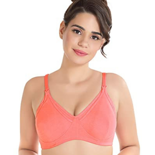 SENSITRA Soft Cotton Padded Bra with Inner Elastic – Wirefree / Full  Coverage (Pack of 2 -B Cup Assorted Bra)