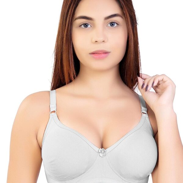Non Padded Cotton Blend Light Grey Mold B Cup Bra, Plain at Rs 136.5/piece  in Ahmedabad