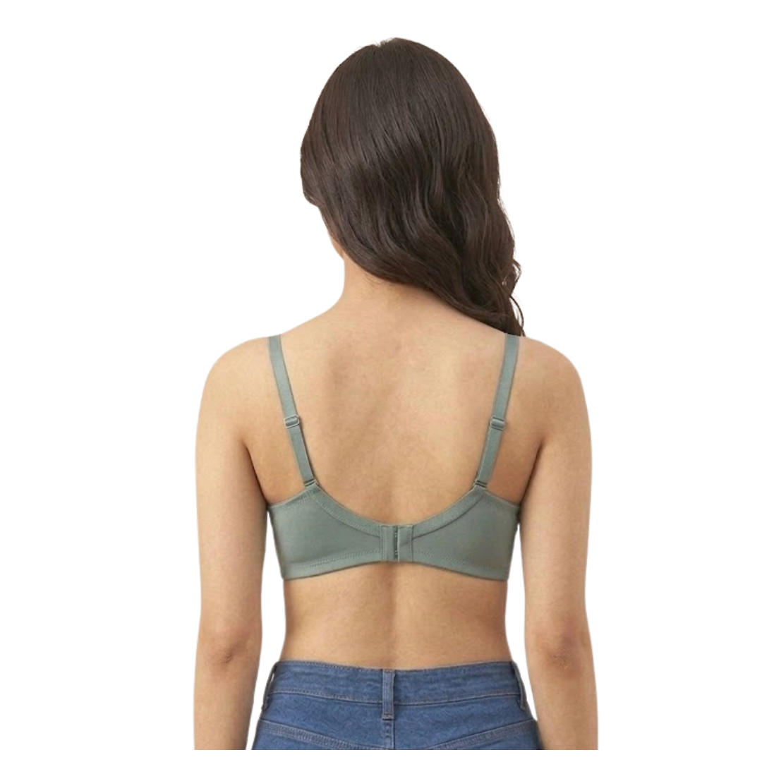 GRN 2 Slim Pad Seamless Wirefree Padded T-Shirt Bra in B Cup - Image 4